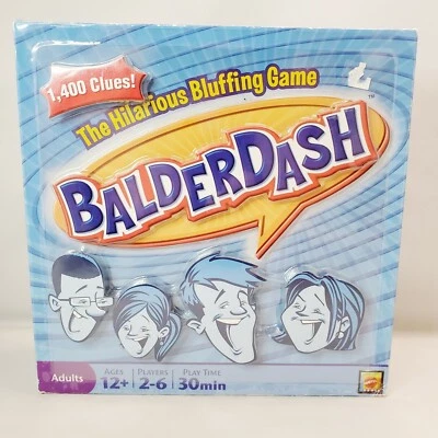 Balderdash Board Game the Hilarious Bluffing Game (2009 Mattel) Adult Game  - Image 1 of 4