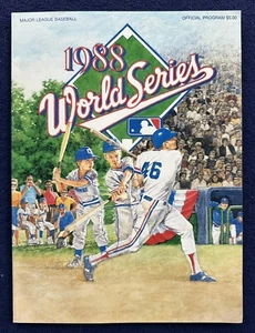Programa de recuerdo/tarjeta de mando/dodgers sobre atletismo de la Serie Mundial 1988 de colección - Imagen 1 de 10