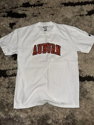 Auburn Youth Shirt Champion Brand  Large 10/12 White - Image 1 of 2