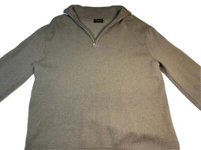 Suéter Valentino Roma Para Hombre 1/4 Cremallera Talla Pequeña, 100% Lana - Usado en Excelente Condición Foto 1 de 4