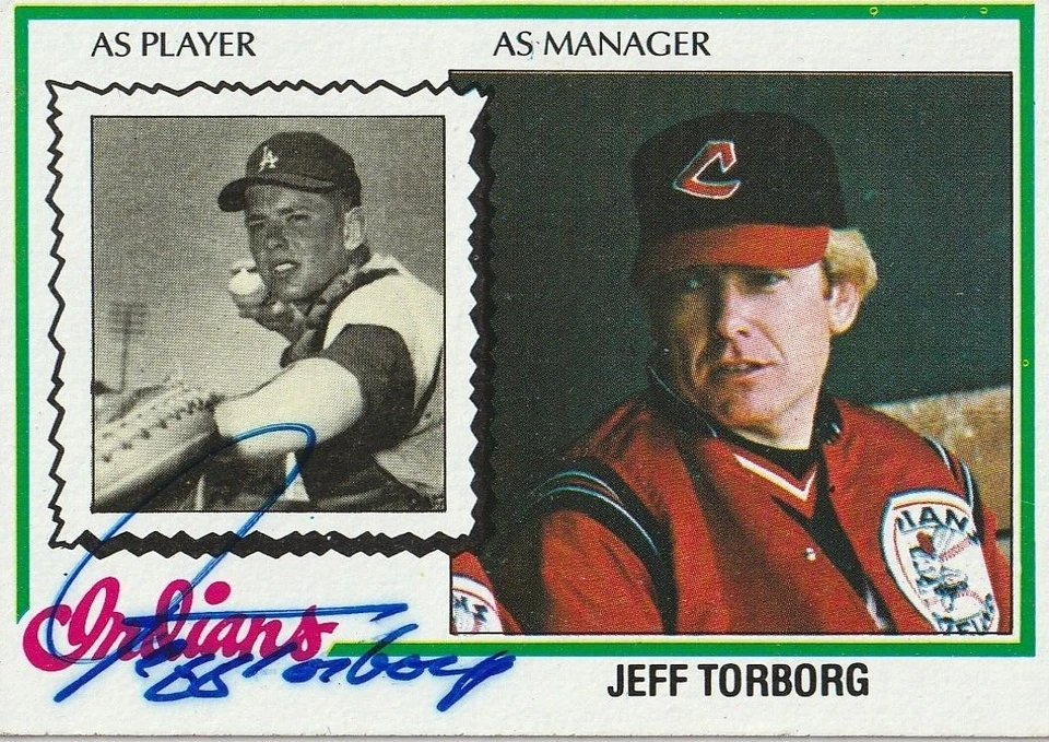 JEFF TORBORG CLEVELAND INDIANS  SIGNED 1978 TOPPS CARD #351 - Image 1 of 1
