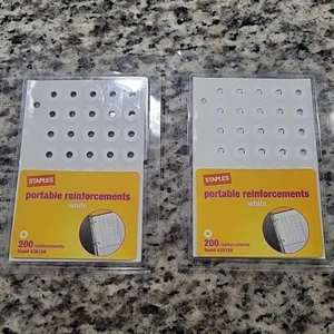 Lot Of 2 Staples Portable White Reinforcements #636156 - Picture 1 of 4