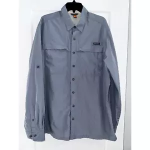 Eddie Bauer Men's XLT Blue Vented Long Sleeve Fishing Shirt - Picture 1 of 10