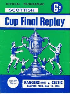 SCOTTISH CUP FINAL 1963 REPLAY Rangers v Celtic - Picture 1 of 1