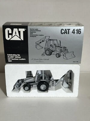 NZG Caterpillar 416 Backhoe Loader LIMITED SILVER EDITION 25,000th 1/50 1991 NEW - Image 1 of 4