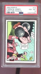 Popeye 19 C-mon 1959 in, Wimpy, I got the Tickets tarjeta grado PSA 8 Ad-Trix King - Imagen 1 de 2