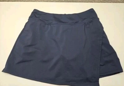 Pantalones Cortos Athleta Skort Mujer Grandes Azul Malla Forrados Elastizados Rendimiento Bolsillo Foto 1 de 4