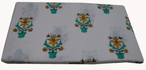 3 Yard Indian block Print Cotton Fabric Home decor and Dressmaking cotton fabric - Picture 1 of 5