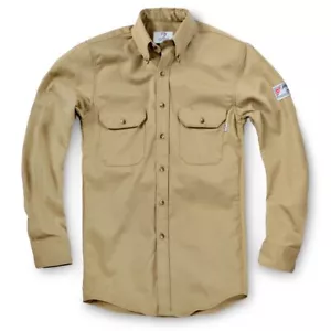 Tyndale 301075 Men's Classic FR Work Shirt XLarge-Long Khaki Size XL - Picture 1 of 1