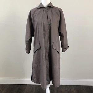 Talbots Women’s Zip Up LS Pockets Trench Coat Jacket Corduroy Collar Sz 6 - Picture 1 of 11