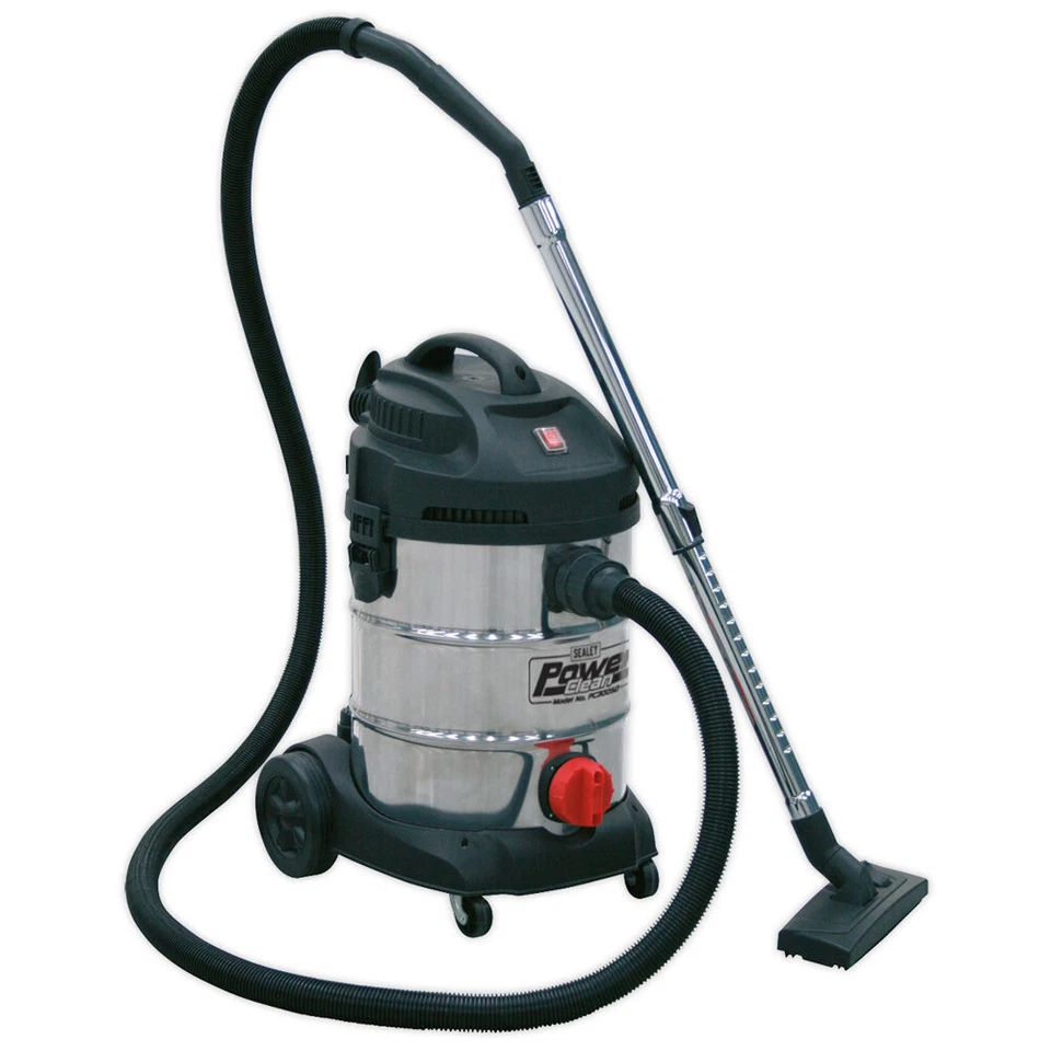 Sealey PC300SD Vacuum Cleaner Industrial 30ltr 1400W/230V Stainless Bin - Image 1 of 1