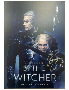 Impresión The Witcher A3 Ciri and Geralt firmada por Freya Allen - Imagen 1 de 5
