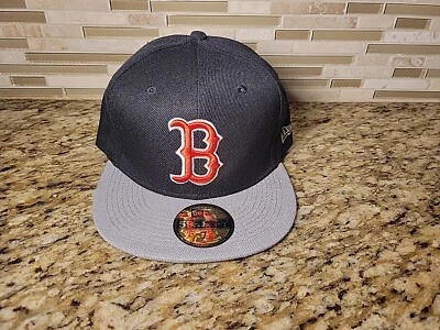 Boston Red Sox Hat New Era 59FIFTY Cap Fitted size 7 New Era MLB Baseball  - Image 1 of 4