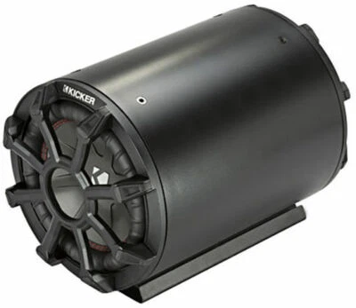 Kicker 46CWTB84 8" 600W Weather-Proof Sealed Tube Enclosure w/ 4-Ohm Subwoofer - Image 1 of 4