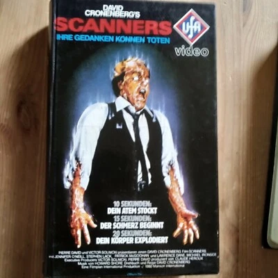 VHS Rarität: SCANNERS - IHRE GEDANKEN KÖNNEN TÖTEN (1981) UFA HARTBOX  - Bild 1 von 2