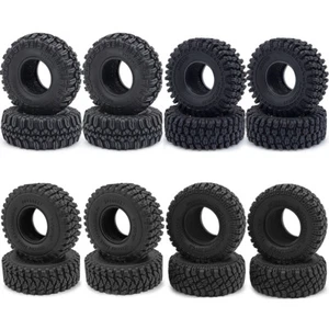 Neumáticos de goma suave 1.0 para coche sobre orugas RC 1/18 1/24 TRX4M AX24 SCX24 - Imagen 1 de 17