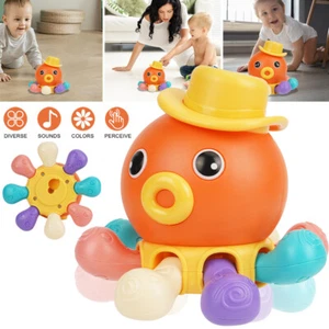 Baby Interactive Musical Sound Crawling Octopus Toys Moving Infants Toys Gift UK - Picture 1 of 22