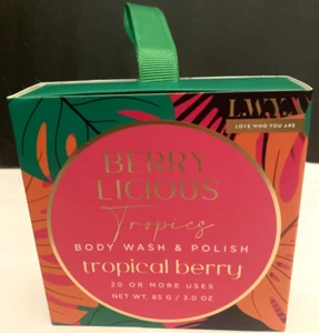 LOVE WHO YOU ARE, BERRY LICIOUS TROPICS, BODY WASH & POLISH TROPICAL BERRY - Bild 1 von 1
