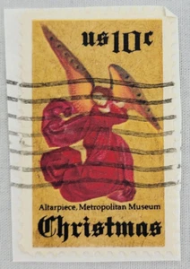 U.S. Postage Stamp ~ Christmas Angel/Altarpiece ~ 10¢ Posted/Used ~ Y72 - Picture 1 of 6