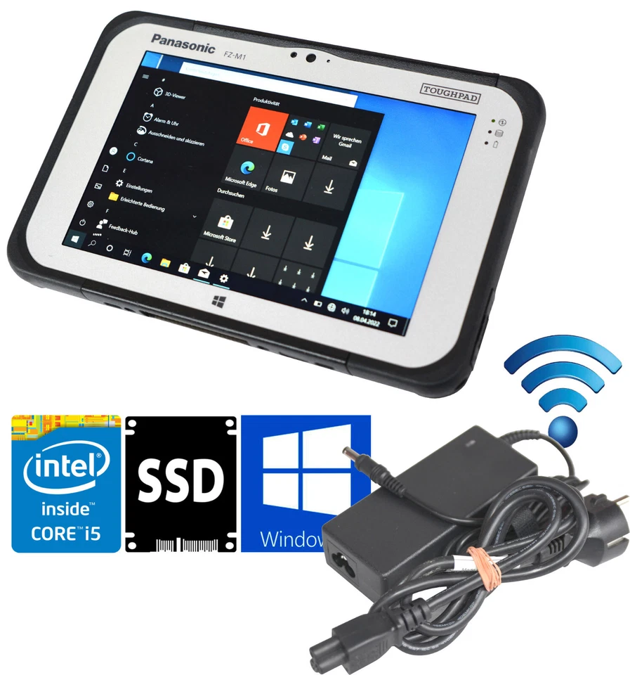 Panasonic Toughpad FZ-M1 Intel i5-4302Y CPU 4GB 256GB SSD LTE-4G & GPS Scanner-2 - Image 1 of 1