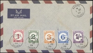 GHANA, 1958. First Day  Postage Dues J6-10, Accra - Picture 1 of 1