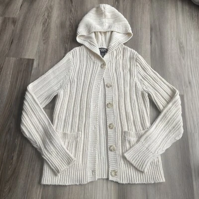 Винтажный Canyon River Blues кремовый кабель вязаный кардиган свитер женский размер L - Изображение 1 из 4