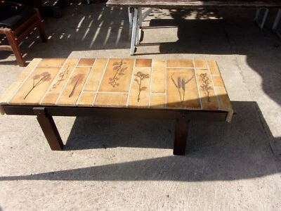 table basse ceramique style capron herbier 1960 - Photo 1/4