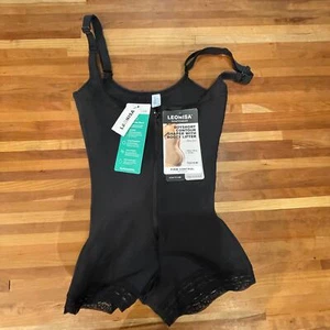 Pantalones Cortos Leonisa Firm Compresión Niño Parte Inferior Modelador de Cuerpo - Negro Pequeño - Imagen 1 de 17