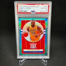 2019 Panini Chronicles Lebron James Lakers Hometown Heroes Teal PSA 10 Lakers