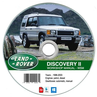 Land Rover Discovery II (1998-2003) manuale officina su cd - Immagine 1 di 4