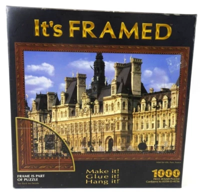 Puzzle It's Framed Hotel De Ville, Paris France 1,000 Piece FACTORY SEALED BOX - Image 1 of 4