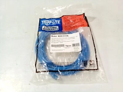 TRIPP LITE N200-014-BL 14FT CAT6 MOLDED PATCH CABLE M/M BLUE - Image 1 of 4