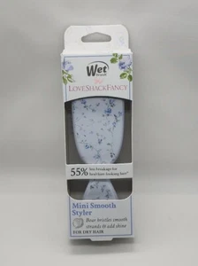 Wet Brush x LoveShackFancy Mini Shine Detangling Hair Brush English Ivy Blue - Picture 1 of 3