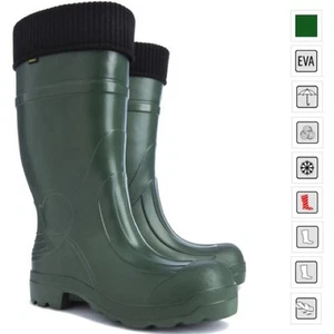 Nuovo! Stivali Wellington termici LEGGERI EVA Wellies -35C caccia viaggiatore pioggia - Foto 1 di 3