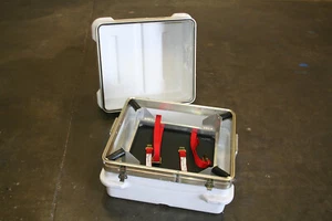 Used Shock Mounted 45G Flight / Road Case 10/20lb payload -fiberglass & Aluminum - Picture 1 of 12