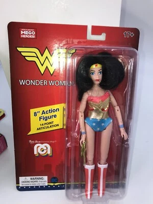 DC Comics Wonder Woman Mego 8-Inch Action Figure New MINTY - Image 1 of 2