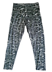 UNIVERSAL STUDIOS FLORIDA HARRY POTTER WIZARDING WORLD SPELLS LADIES LEGGINGS L - Picture 1 of 5