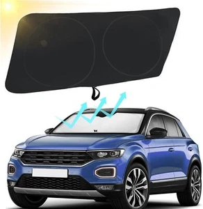 Car Sun Shade Foldable Reflective UV Heat Protector 64x33.5" Suitable - Bild 1 von 7
