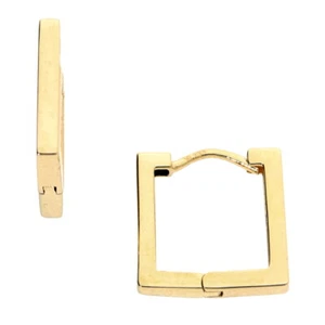 Moderne Eckige Creolen Klappcreolen aus echt Gold 333 (8kt) - Bild 1 von 2