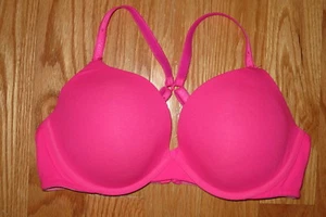 32C Victoria's Secret PUSH UP BRA TOP COTTON VINTAGE-NEW EXTRA PADS + RacerBack - Picture 1 of 2
