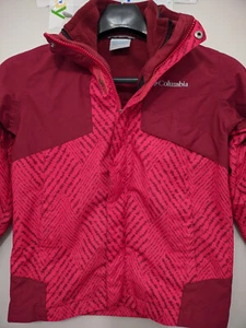Columbia Jacket Boys 8 Bugaboo Interchange 3 in 1 Omni Heat Outdoors Geometric - Picture 1 of 14