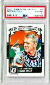 2018 Panini Donruss Optic Buster Posey Diamond Kings PSA 10 - Picture 1 of 2