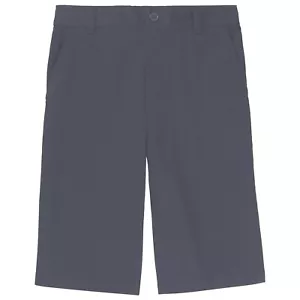 French Toast Husky Boys School Uniform Boys Pull-On Twill Shorts, Navy, 18 Husky - Picture 1 of 2