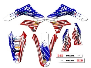2006-2008 KX 450 F MERICA Usa Senge Graphics Kit Compatible with Kawasaki - Imagen 1 de 10