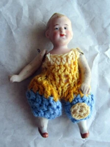 Authentic antique doll house boy doll -bisque - Germany ,1900 - Bild 1 von 2