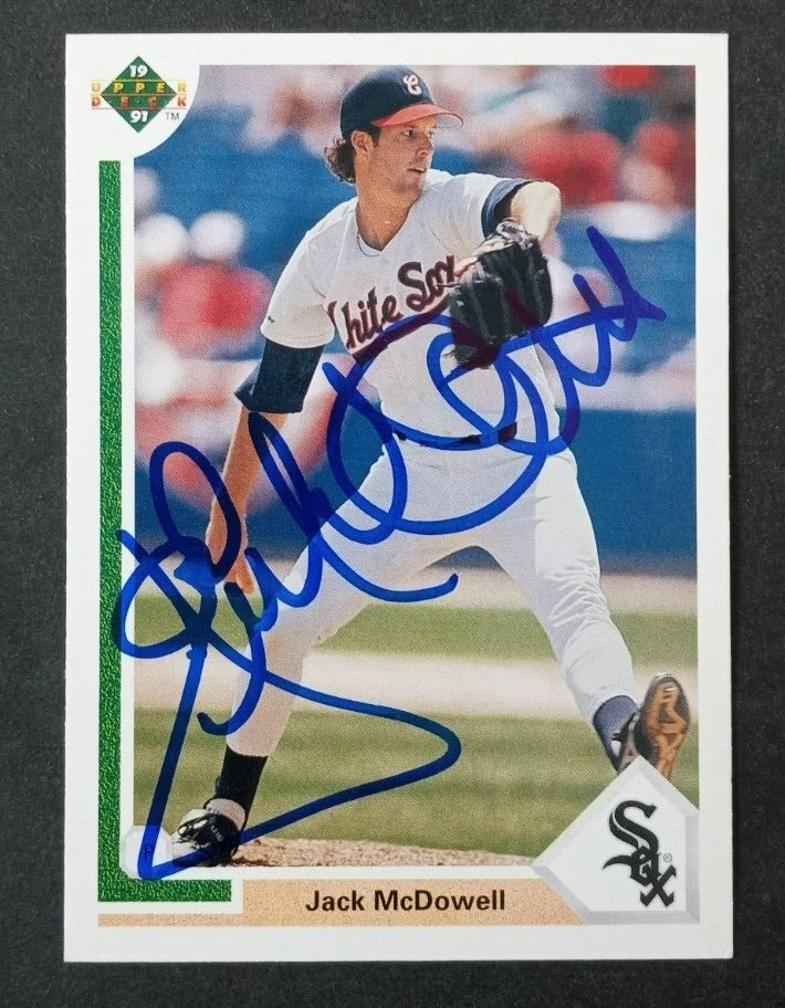 1991 Upper Deck SIGNED: Jack McDowell, WHITE SOX #323 - Image 1 of 1