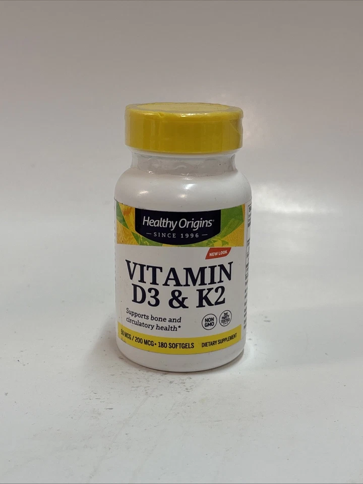 Healthy Origins Vitamin D3 & K2 180 Sgels