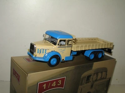 1:43 Altaya, BERNARD TD180 Piattaforma Con Sponde, Camion D'Un Tempo - Immagine 1 di 3