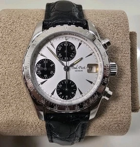 RELOJ PAUL PICOT 4032 MINICHRON AUTOMÁTICO CRONO ESFERA PANDA 36 MM (V.BUENO Y ORIGINAL) - Imagen 1 de 15