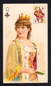 American Tobacco Co Cigarette Card - Beauties, Playing Card Inset - Picture 1 of 2